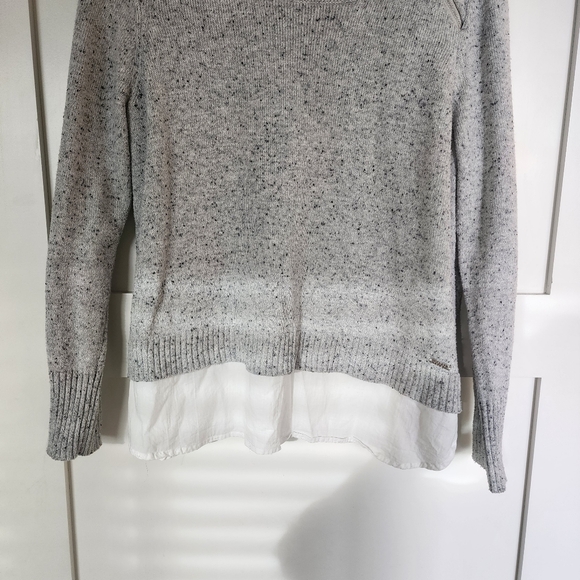 Ivanka Trump Gray Sweater with Layered Hem - Picture 7 of 8